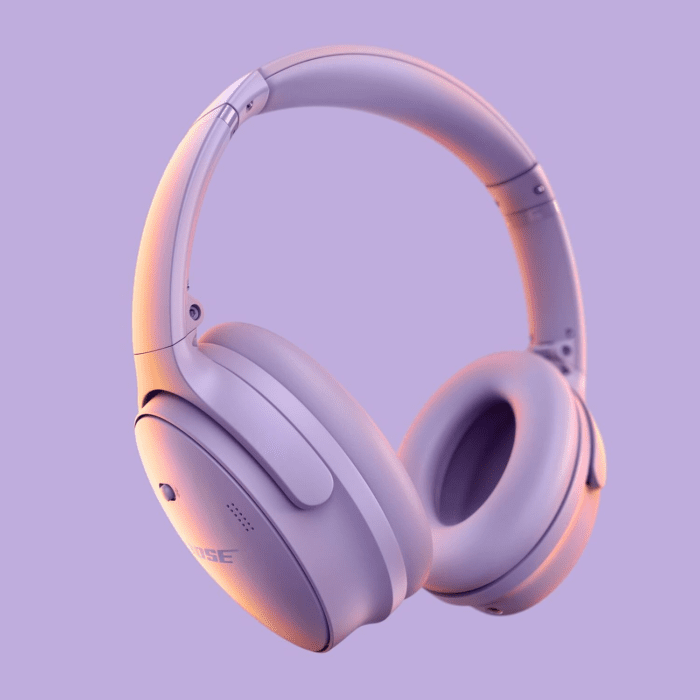 Quietcomfort Wireless Noise Cancelling Headphones, Bluetooth over Ear Headphones with up to 24 Hours of Battery Life, Chilled Lilac - Limited Edition Color - Image 2