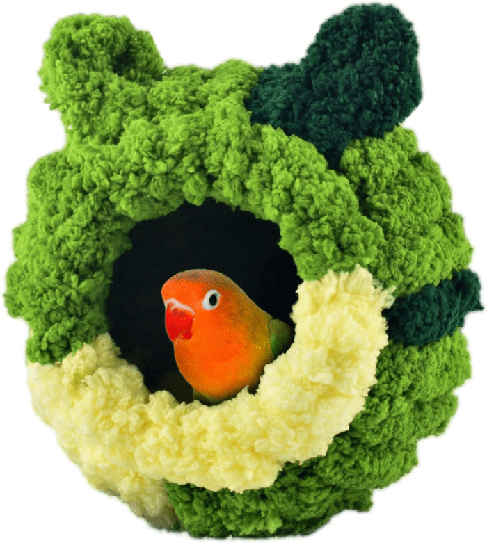 Bird Nest, Conure Breeding House Parrotlet Snuggle Hut Lovebird Bed for Conure, Lovebird, Canary, Finch, Coneshape Birds, Hamster, Small Pets