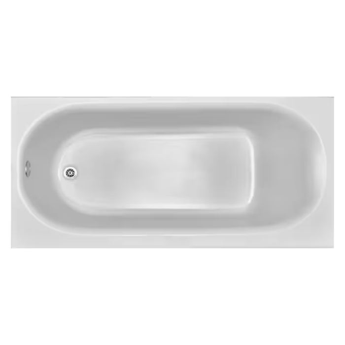 Princeton 30-In X 60-In White Porcelain Enameled Steel Alcove Soaking Bathtub (Left Drain) - Image 4