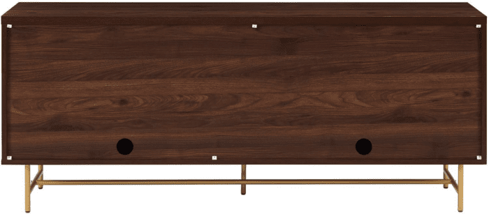 Lowen Contemporary Fluted-Door Sideboard, 69 Inch, Gold/Dark Walnut - Image 8