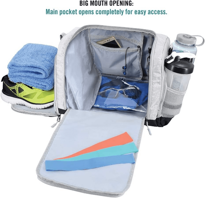 Ultimate Gym Bag 2.0: the Durable Crowdsource Designed Duffel Bag with 10 Optimal Compartments Including Water Resistant Pouch - Image 5