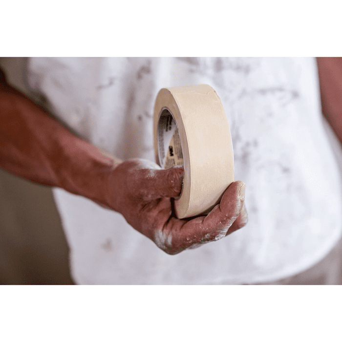 Contractor Grade Masking Tape, Tan, Tape for General Use, Multi-Surface Adhesive Tape, 0.94 Inches X 60.1 Yards, 9 Rolls - Image 13