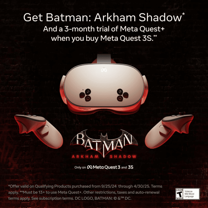 Quest 3S 128GB — Get Batman: Arkham Shadow and a 3-Month Trial of  Quest+ Included — All-In-One Headset - Image 2