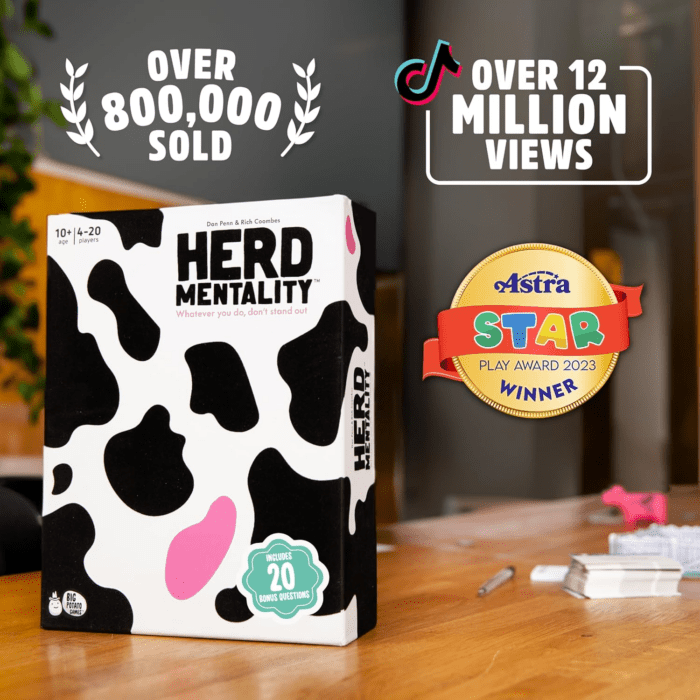 Herd Mentality: Udderly Hilarious Board Game | Easy Setup & Play | Loved by Millions of Families & Friends | Perfect for 4-20 Players - Image 2