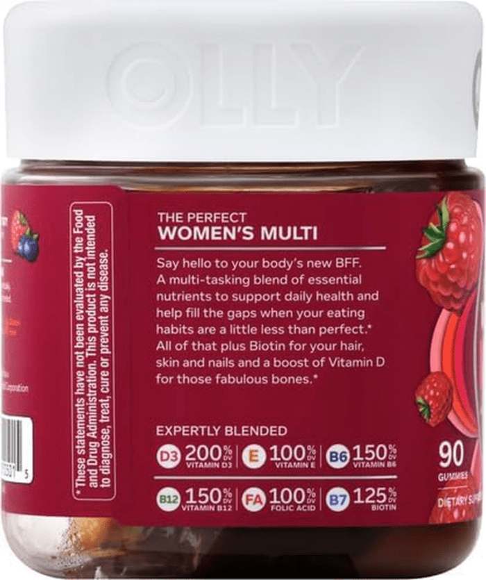 Women'S Multivitamin Gummy, Vitamins A, D, C, E, Biotin, Folic Acid, Adult Chewable Vitamin, Berry Flavor, 45 Day Supply - 90 Count (Packaging May Vary) - Image 14