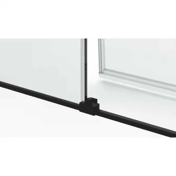 Outback Matte Black 55-1/4-In to 58-1/2-In W X 70.5-In H Semi-Frameless Bypass Sliding Shower Door - Image 8