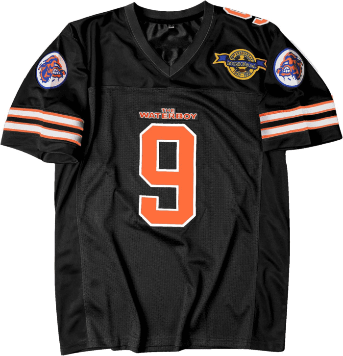 90S Football Jersey for Party,Bobby Boucher #9 the Waterboy Sandler 50Th Anniversary Movie Football Jersey