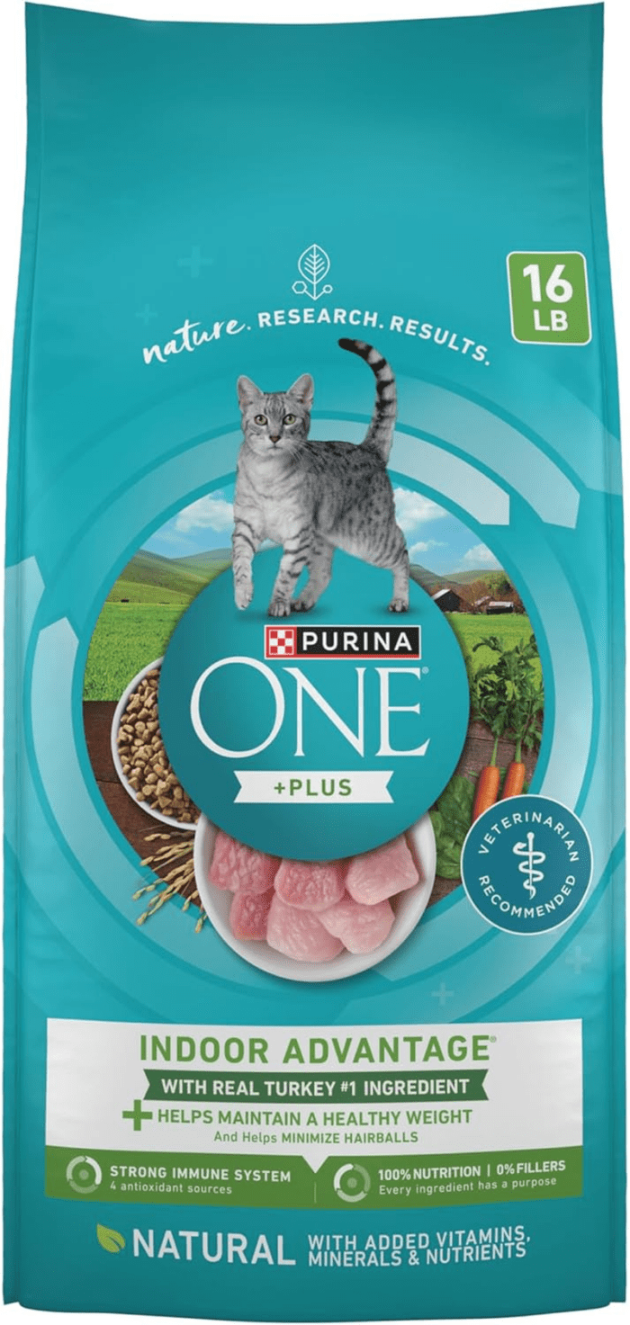 Natural, Low Fat, Weight Control, Indoor Dry Cat Food, +Plus Indoor Advantage - 16 Lb. Bag