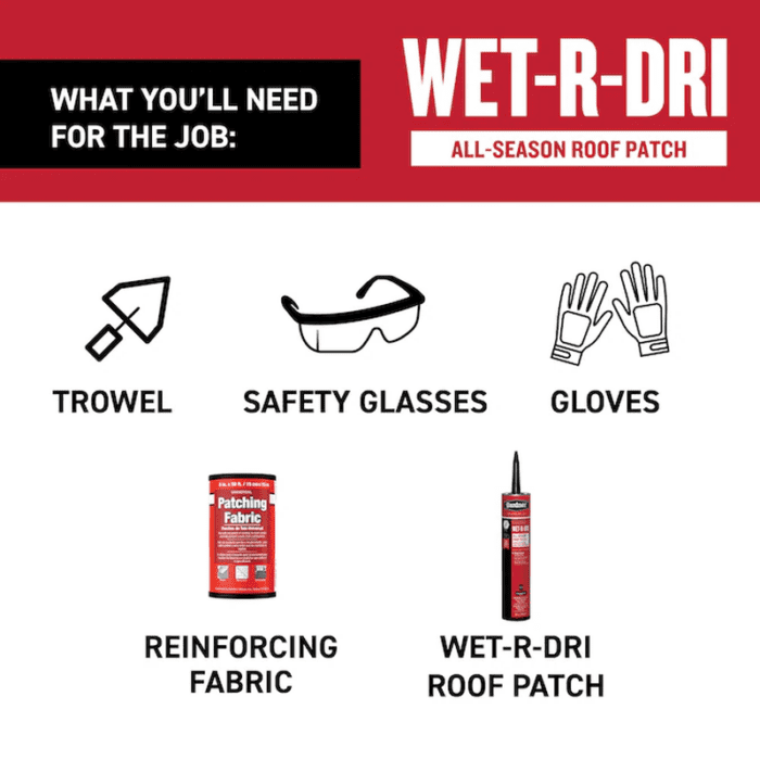 Wet-R-Dri 10-Oz Cement Roof Sealant - Image 5