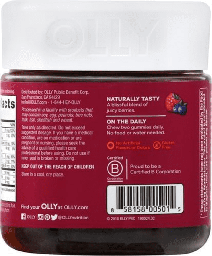 Women'S Multivitamin Gummy, Vitamins A, D, C, E, Biotin, Folic Acid, Adult Chewable Vitamin, Berry Flavor, 45 Day Supply - 90 Count (Packaging May Vary) - Image 3