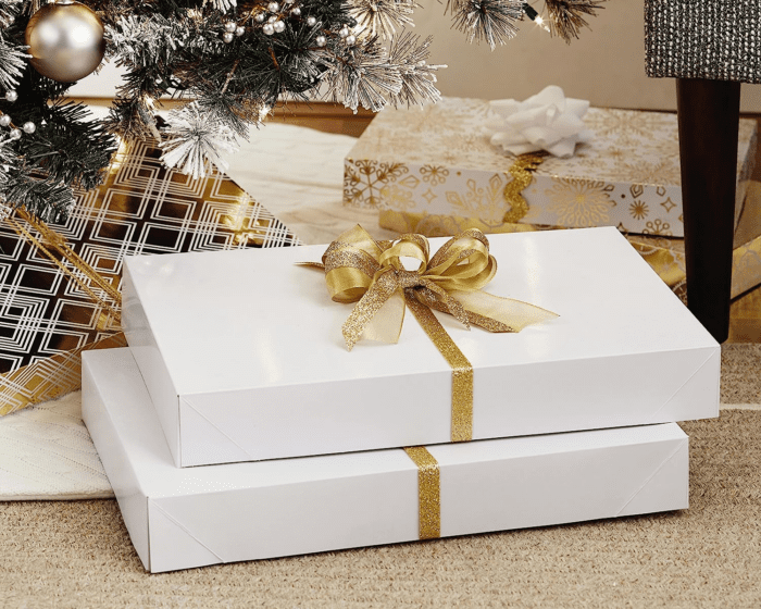 Xlarge Gift Boxes with Lids (12 Robe Boxes, White) for Birthdays, Graduations, Christmas, Weddings, Bridal Showers - Image 2