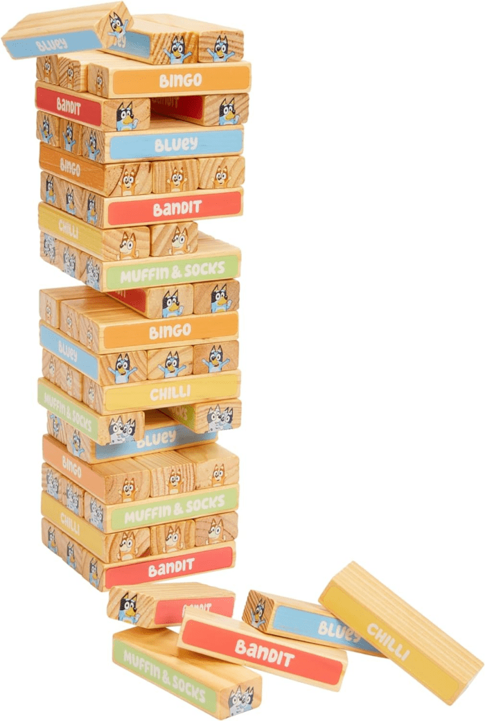 Tumbling Tower – 54 Colorful Wooden Blocks – Fun Family Game – FSC Certified for Children 3 Years and Up - Image 4