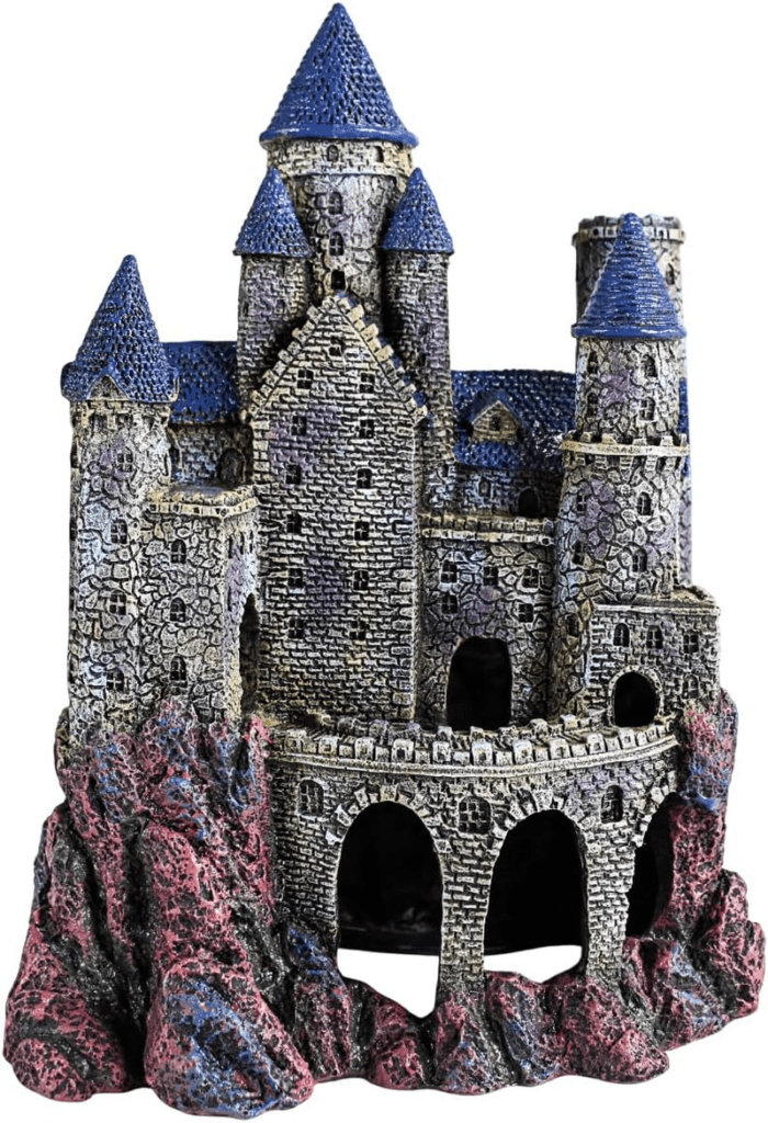 Age-Of-Magic Wizard’S Castle Aquarium Décor – Resin for Freshwater and Saltwater Fish Tanks – Large (RRW8)