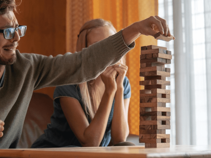 Wood Tumbling Tower Game - Ideal for Party Games, Kids Games, Building Games, Camping Games, Outdoor Games for Adults and Family, Classic Stacking Block Games for Challenging Your Skills - Image 5