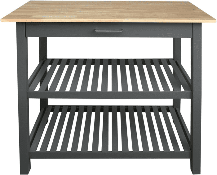 Solid Hardwood Top, Slate Gray, 40" W (373-932) Kitchen Island - Image 2