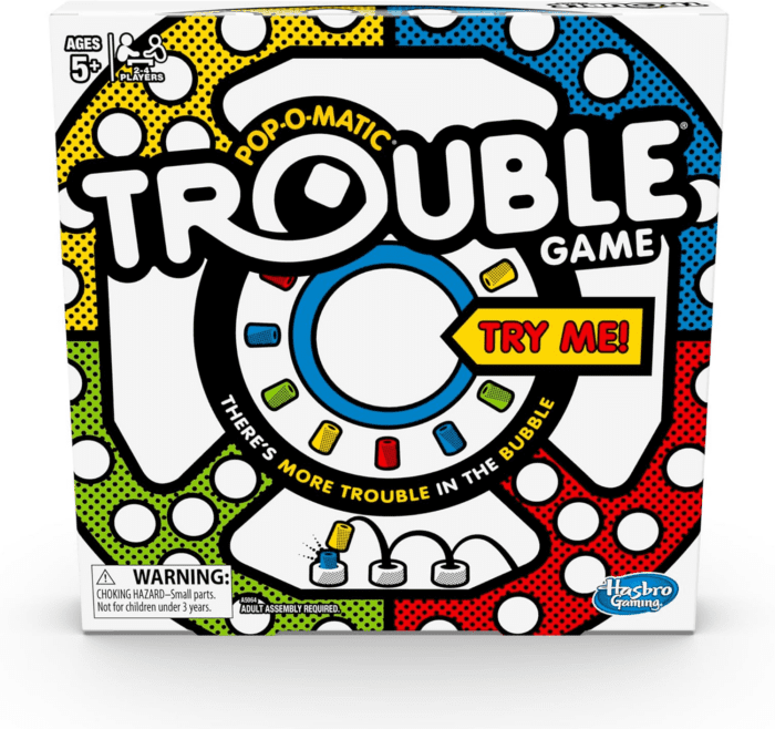 Gaming Trouble Board Game for Kids Ages 5 and up 2-4 Players (Packaging May Vary)