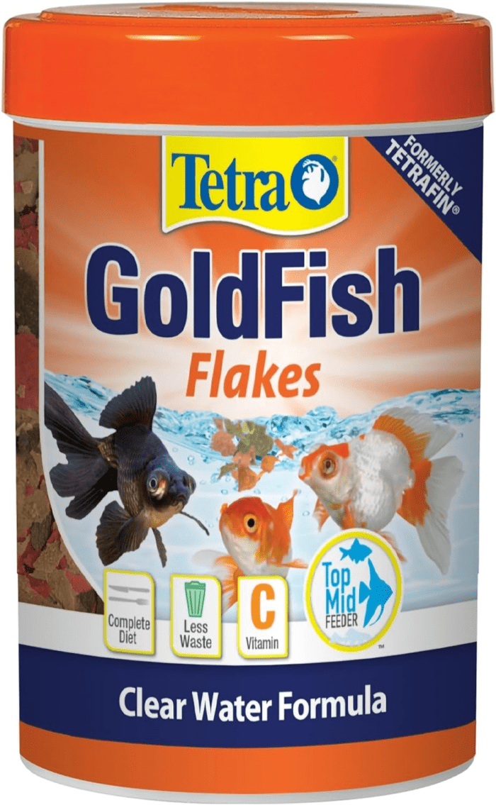 Goldfish Flakes, Nutritionally Balanced Diet for Aquarium Fish, Vitamin C Enriched Flakes, 0.42 Oz