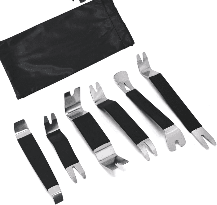 6PCS Patio Paver Removal Tool, Stainless Steel Paver Extractor Tool, Paver Lifting Tool for Garden Lawn Patio Yard Blocks Construction(Black) - Image 2