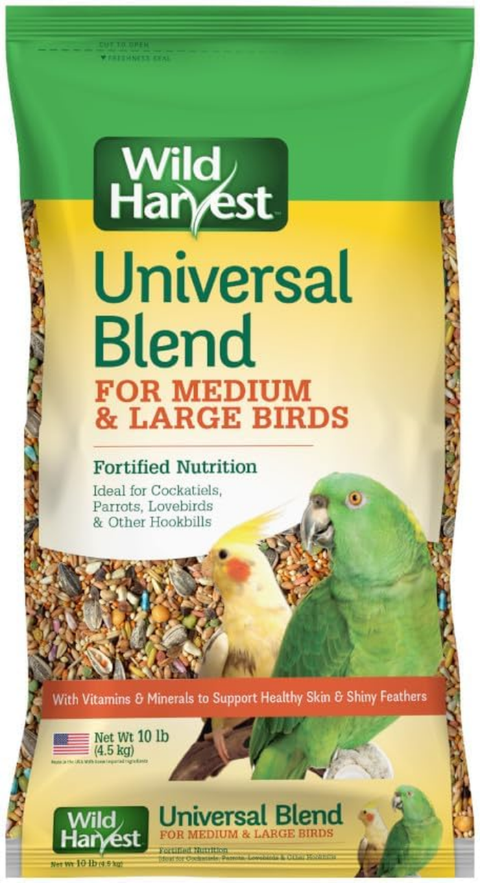 Universal Blend for Medium and Large Birds 10 Pounds; Fortified Nutrition