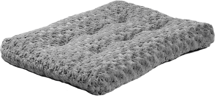 Plush Pet Bed | Ombré Swirl & Cat Bed | Gray 17L X 11W X 1.5H - Inches for Toy Dog Breeds, 40618-SGB, 18-Inch