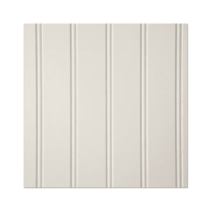 48-In X 96-In Beaded White MDF Wainscot Wall Panel