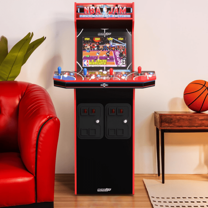 NBA Jam 30Th Anniversary Deluxe Arcade Machine, Built for Your Home, 5 Foot Tall Cabinet with 3 Classic Games - Image 7