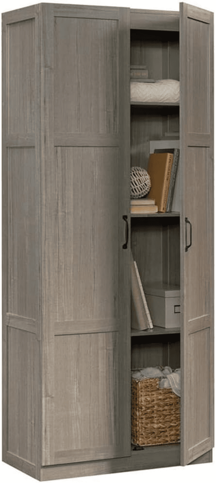 Select Storage Cabinet, Pantry Cabinet Kitchen Storage with Adjustable Shelves, Bathroom Storage Cabinet, in Silver Sycamore - Image 4