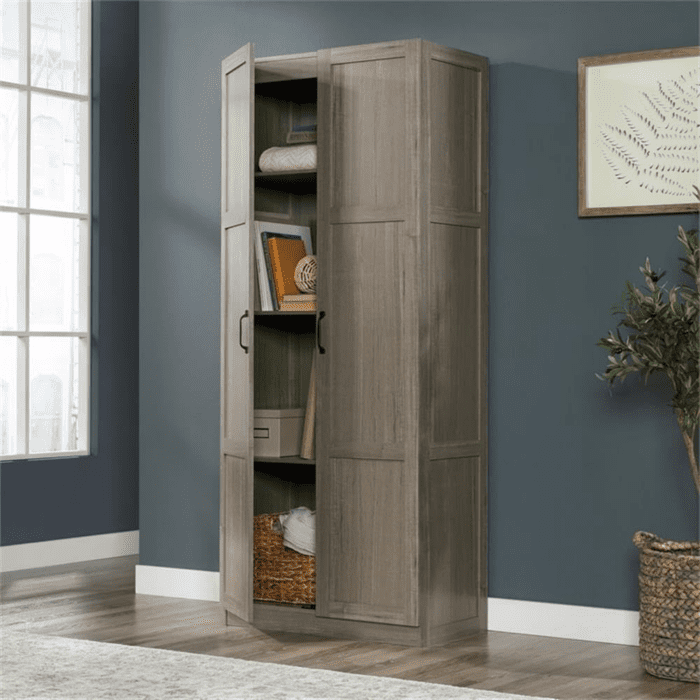 Select Storage Cabinet, Pantry Cabinet Kitchen Storage with Adjustable Shelves, Bathroom Storage Cabinet, in Silver Sycamore - Image 6