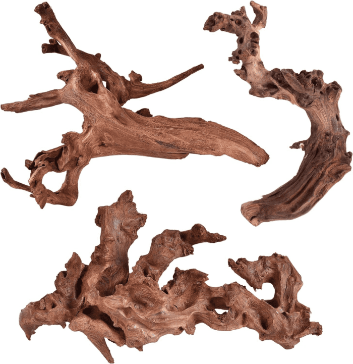 Natural Coral Driftwood for Aquarium Decor Fish Tank Decorations, Assorted Driftwood Branch 6-10" 3 Pcs, Reptile Decor…