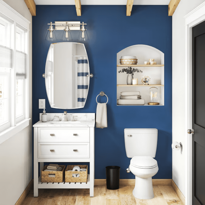 Pro White Elongated Chair Height 2-Piece Toilet 12-In Rough-In Watersense 1.28 GPF - Image 5