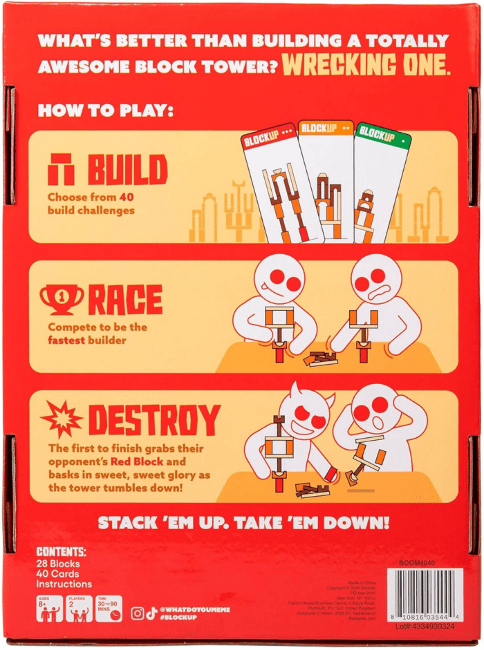 Block up — Head to Head Strategic Stacking Game, Family Games for Kids and Adults, Christmas Games for Kids 8-12 & Stocking Stuffers by Relatable - Image 6