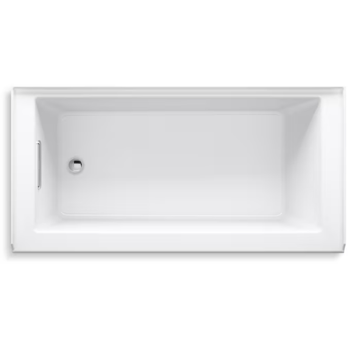 Underscore 30-In X 60-In White Acrylic Alcove Soaking Bathtub (Left Drain) - Image 5