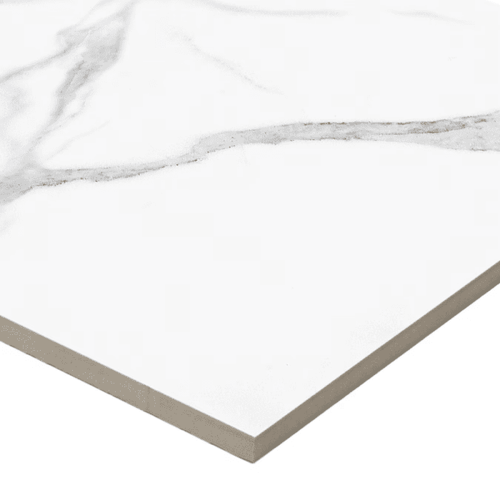 Statuario 12-In X 24-In Polished Porcelain Marble Look Floor and Wall Tile (1.93-Sq. Ft/ Piece) - Image 5