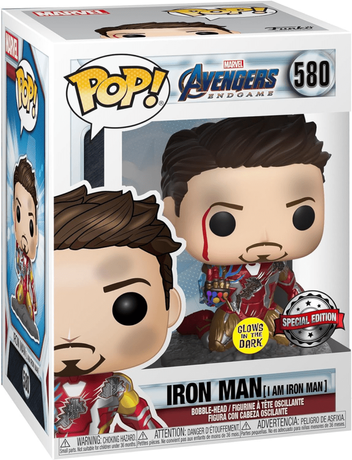 Pop! Marvel: Avengers Endgame - I Am Iron Man (Glow in the Dark) Bobblehead Figure (PX Exclusive)