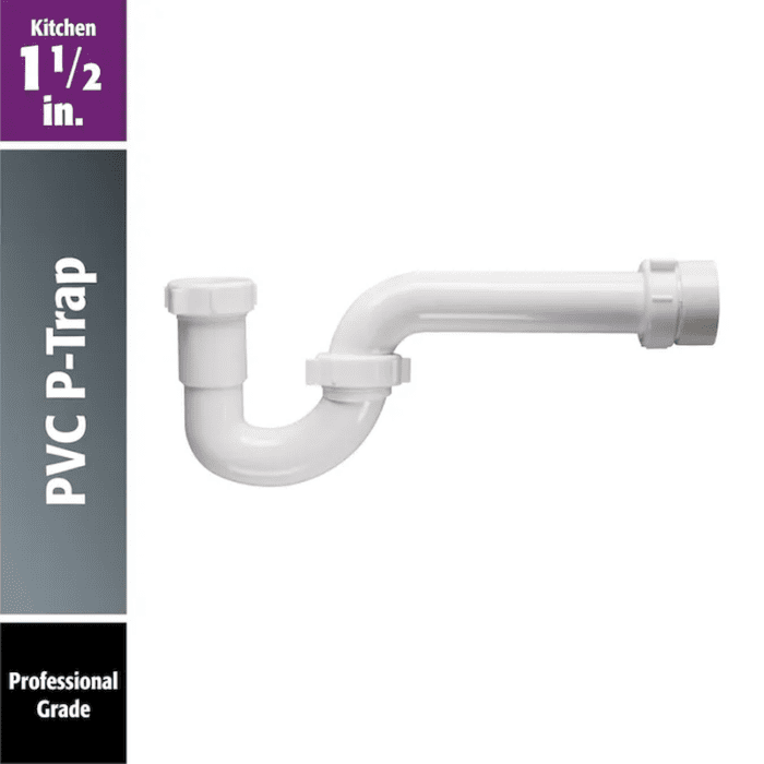 1-1/2-In PVC P-Trap