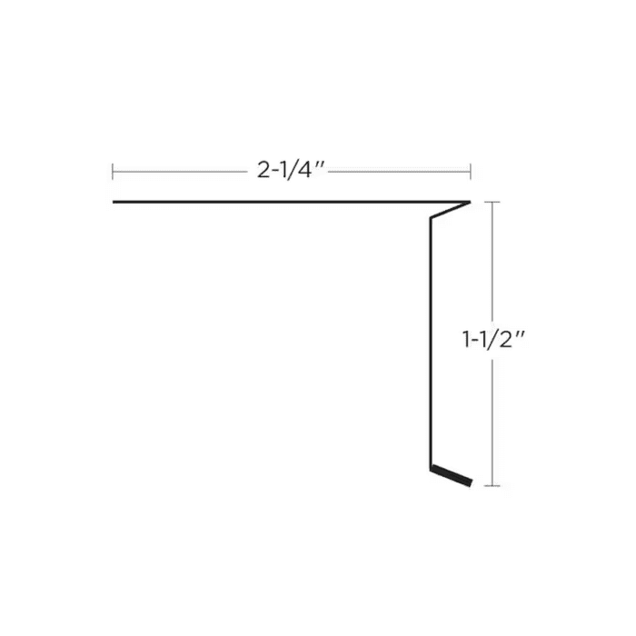 Drip Edge 4.5-In X 10-Ft White Aluminum Drip Edge - Image 2