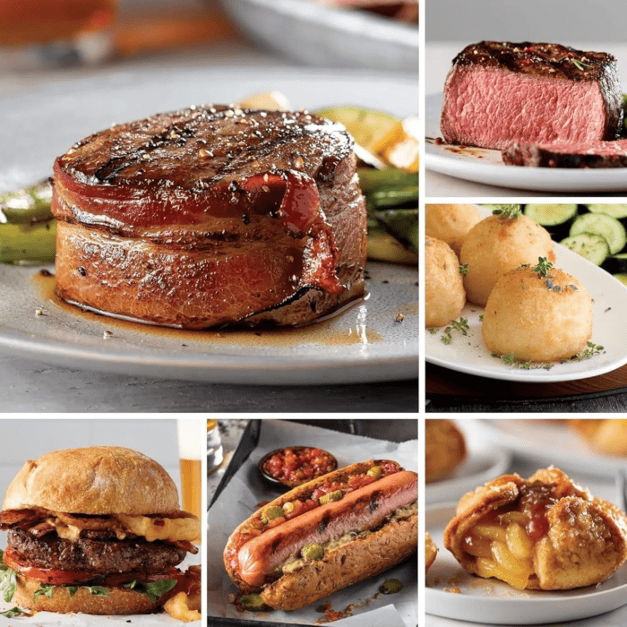 Holiday Gift Package (2X Bacon-Wrapped Filet Mignons, 2X Butcher'S Cut Top Sirloins, 4X  Burgers, 4X Gourmet Jumbo Franks, 4X Potatoes Au Gratin, 4X Caramel Apple Tartlets, 1 Jar  Seasoning)