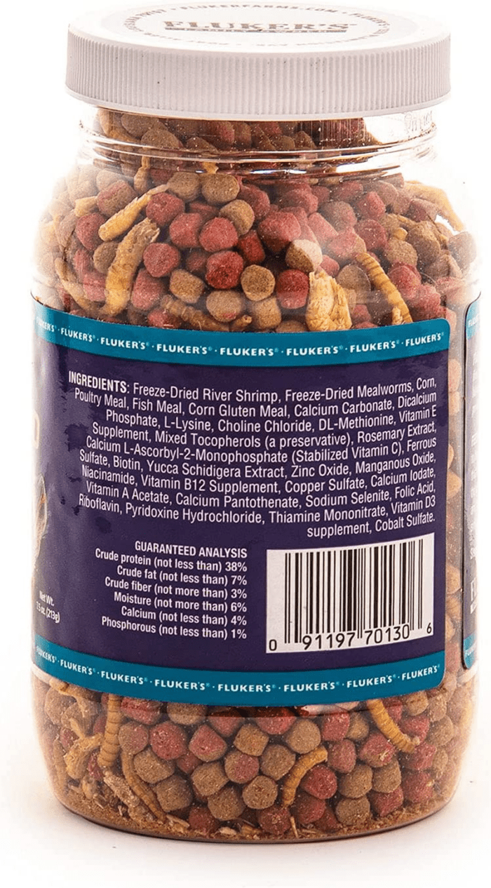 Buffet Blend Aquatic Formula, Turtle Food with Freeze, Dried Shrimp, Mealworms, and Vitamin Enriched Pellets, 7.5 Oz - Image 4