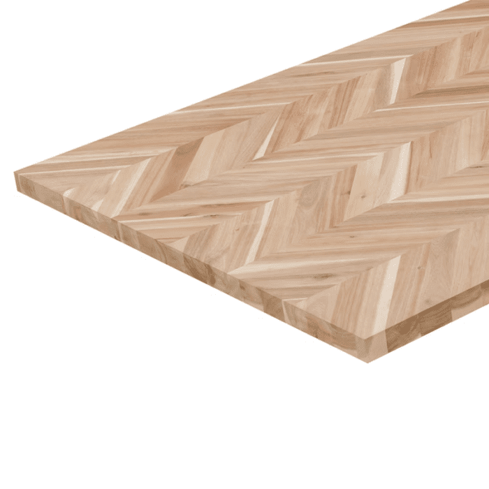 6-Ft X 39-In X 1.5-In Natural Chevron Acacia Butcher Block Countertop