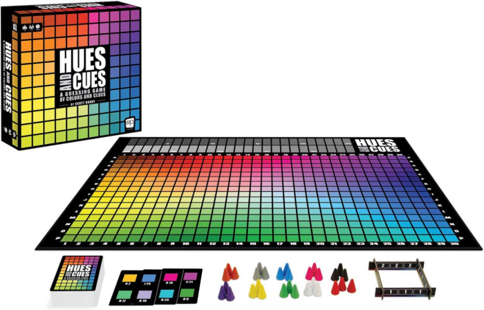 HUES and CUES - Vibrant Color Guessing Board Game for 3-10 Players Ages 8+, Connect Clues and Guess from 480 Color Squares - Image 2