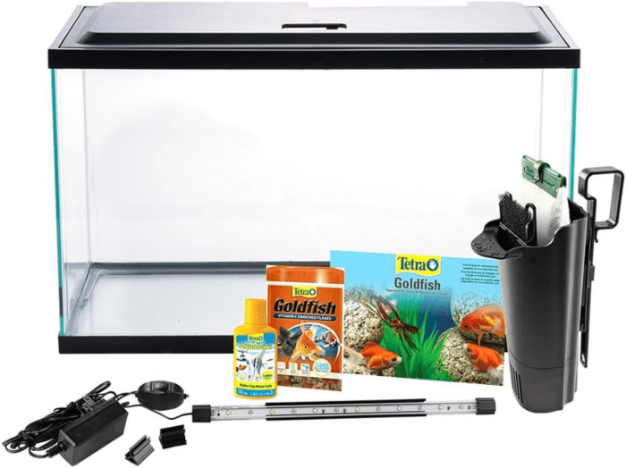 Goldfish LED Kit 10 Gallons, Complete Aquarium Set with Lighting and Filter - Image 3