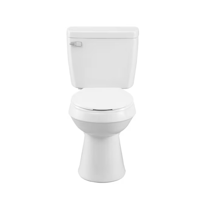 Pro White Elongated Chair Height 2-Piece Toilet 12-In Rough-In Watersense 1.28 GPF - Image 17