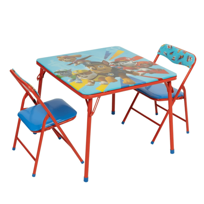 Kids Table & Chairs Set for Kid and Toddler 36 Months up to 7 Years, Includes: 1 Table (24" L X 24" W X 20" H), 2 Chairs (13" L X 13.5" W X 21" H) Weight Limit: 70 Lb - Image 2