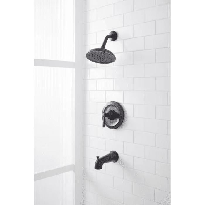 Townley Oil Rubbed Bronze 1-Handle Single Function 6-In round Bathtub and Shower Faucet Valve Included - Image 2