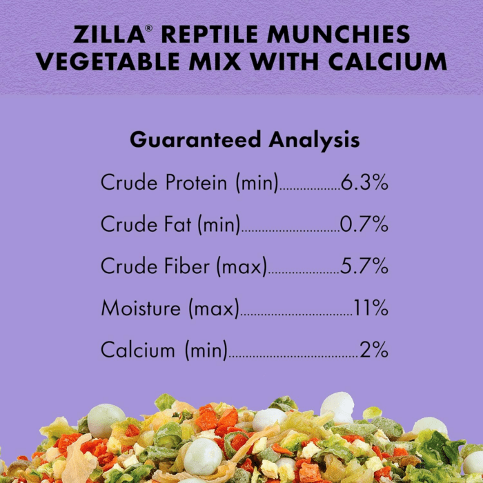 Reptile Food Munchies Vegetable Mix with Calcium, 4-Ounce - Image 6