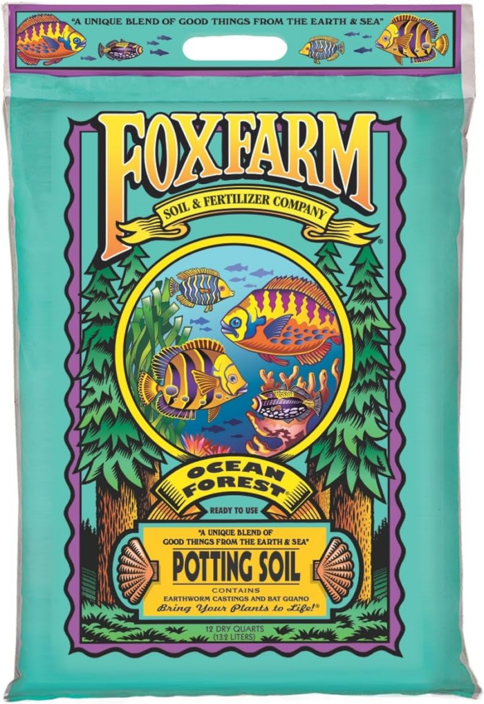 Ocean Forest Potting Soil, 12Qt – Light, Aerated Texture, Designed for All Container Plants – Ph Adjusted for Optimal Nutrient Uptake, Effectively Retains Moisture