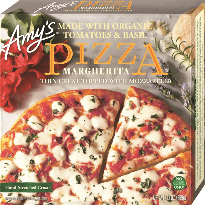 Frozen Pizza, Margherita Pizza, Made with Organic Tomatoes and Basil, Frozen Meals, 13.0 Oz