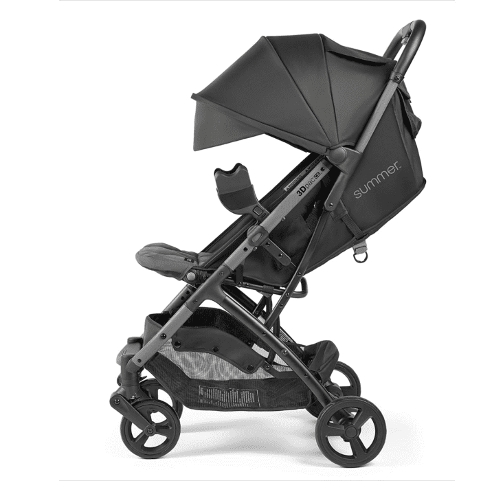 3Dpac CS Compact Stroller, Black – Car Seat Adaptable Baby Lightweight Stroller with Convenient One-Hand Fold, Reclining Seat and Extra-Large Canopy - Image 14