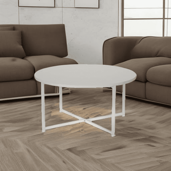 round Coffee Table, White - Image 5