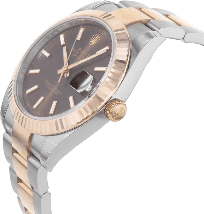 Datejust Ii 41Mm Chocolate Dial Rose Gold and Steel Men'S Watch 126331 - Image 3